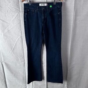 Levis 515 Bootcut Jeans Womens 8M Dark Wash Blue Denim Mid Rise Stretch 515-0217